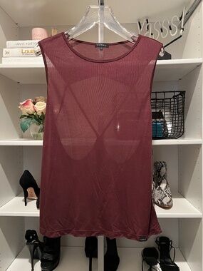 KORAL Active - Aura Tank - Wine - Size L - NWT